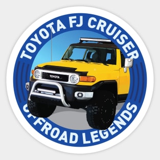 4x4 Offroad Legends: Toyota FJ Cruiser (yellow) Sticker